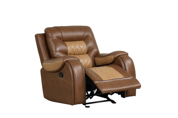 Ashley1002 Juego reclinable marrón extragrande