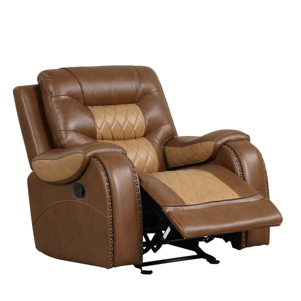 Ashley1002 Juego reclinable marrón extragrande