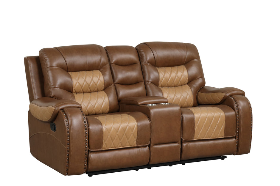 Ashley1002 Juego reclinable marrón extragrande