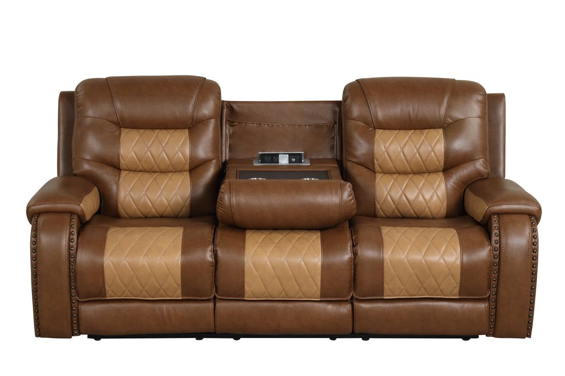Ashley1002 Juego reclinable marrón extragrande