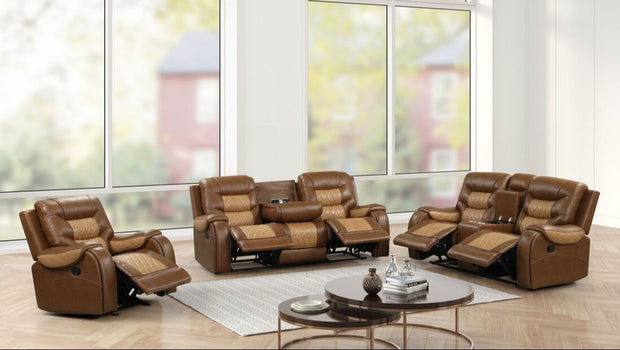 Ashley1002 Juego reclinable marrón extragrande