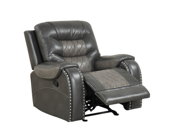 Ashley1003 Juego reclinable gris extragrande
