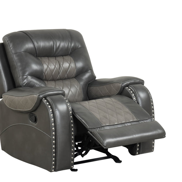 Ashley1003 Juego reclinable gris extragrande