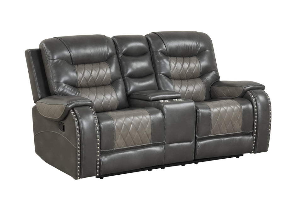 Ashley1003 Juego reclinable gris extragrande
