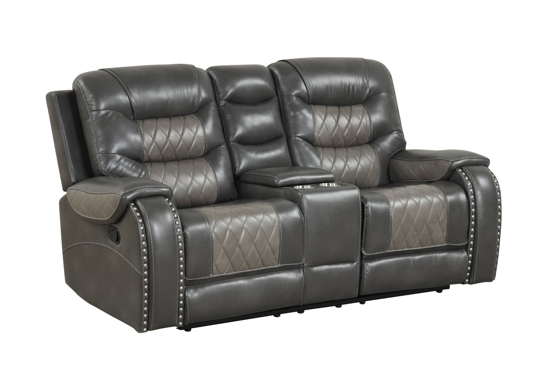 Ashley1003 Juego reclinable gris extragrande