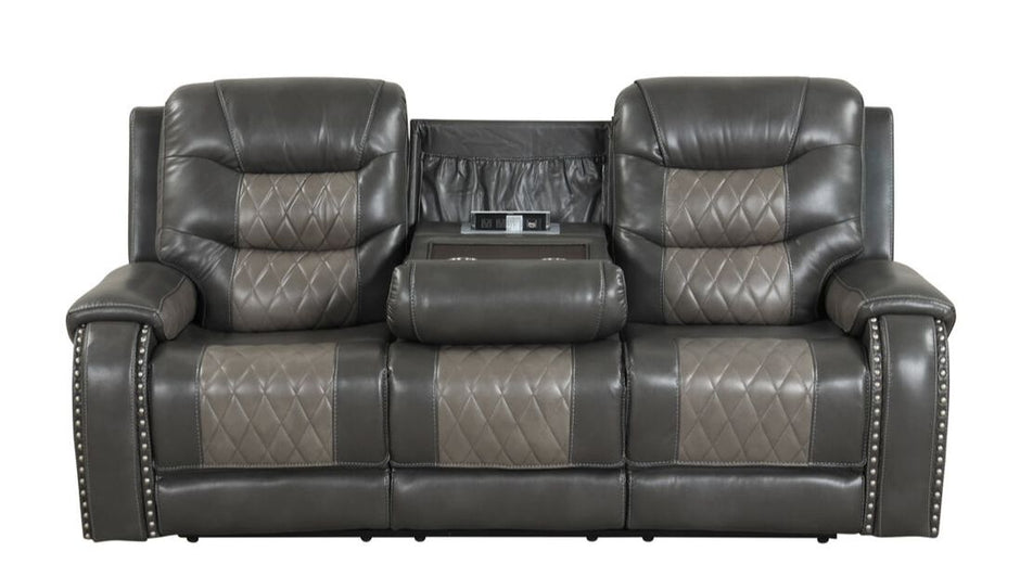 Ashley1003 Juego reclinable gris extragrande