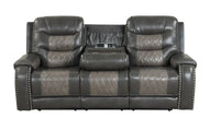 Ashley1003 Juego reclinable gris extragrande