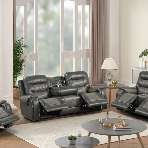 Ashley1003 Oversized Grey Reclining Set