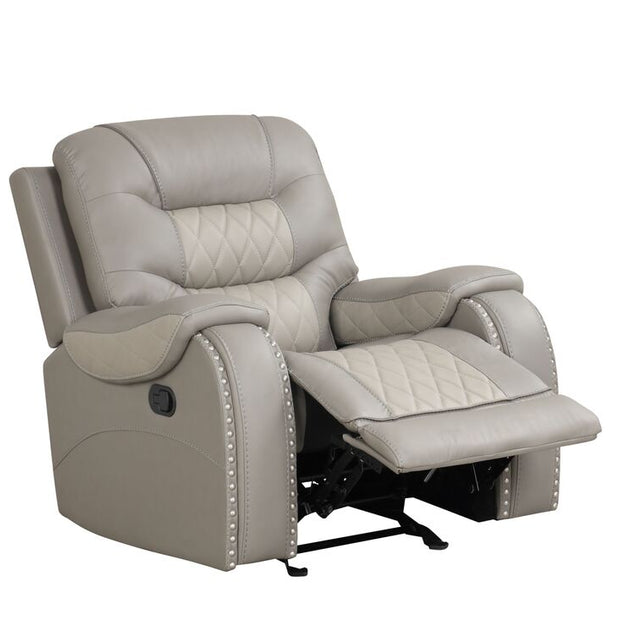 Ashley1004 Juego reclinable gris claro extragrande