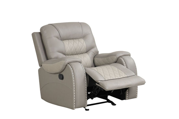 Ashley1004 Juego reclinable gris claro extragrande