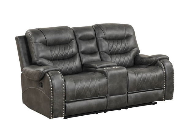 Ashley2003 Juego reclinable gris extragrande