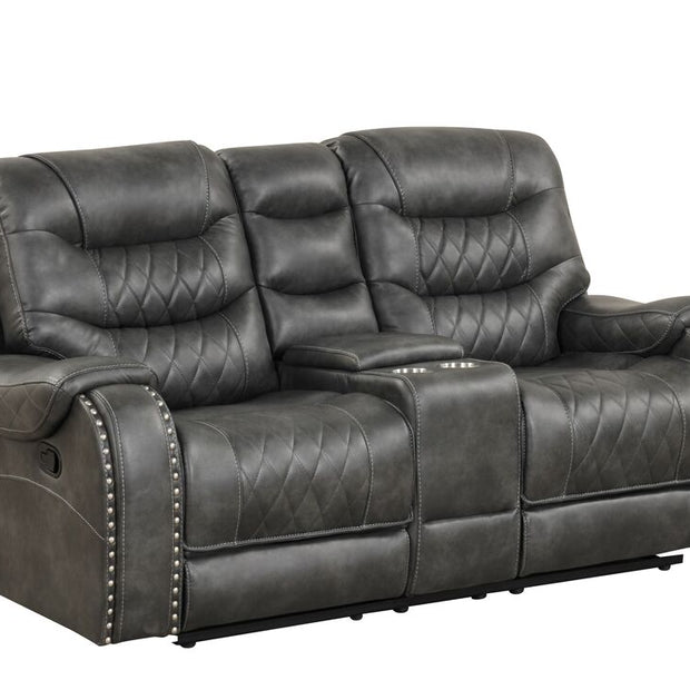 Ashley2003 Juego reclinable gris extragrande