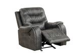 Ashley2003 Juego reclinable gris extragrande