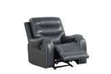 Ashley2004 Juego reclinable gris extragrande
