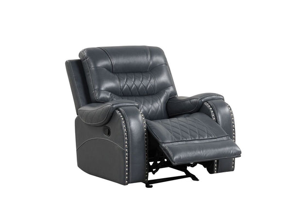Ashley2004 Juego reclinable gris extragrande