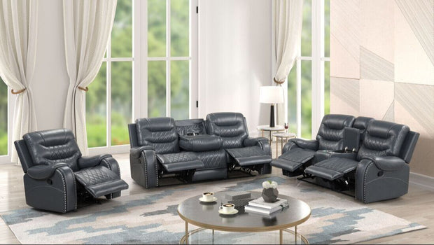 Ashley2004 Juego reclinable gris extragrande