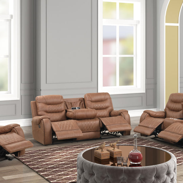 Ashley3001 Oversized Orange Reclining Set