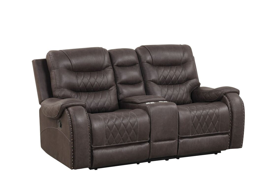 Ashley3002 Juego reclinable marrón extragrande