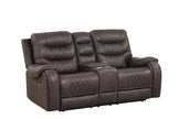 Ashley3002 Juego reclinable marrón extragrande