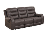 Ashley3002 Juego reclinable marrón extragrande