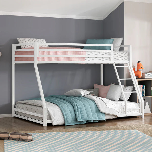 B2010WHTF-1 White Twin/Full BunkBed