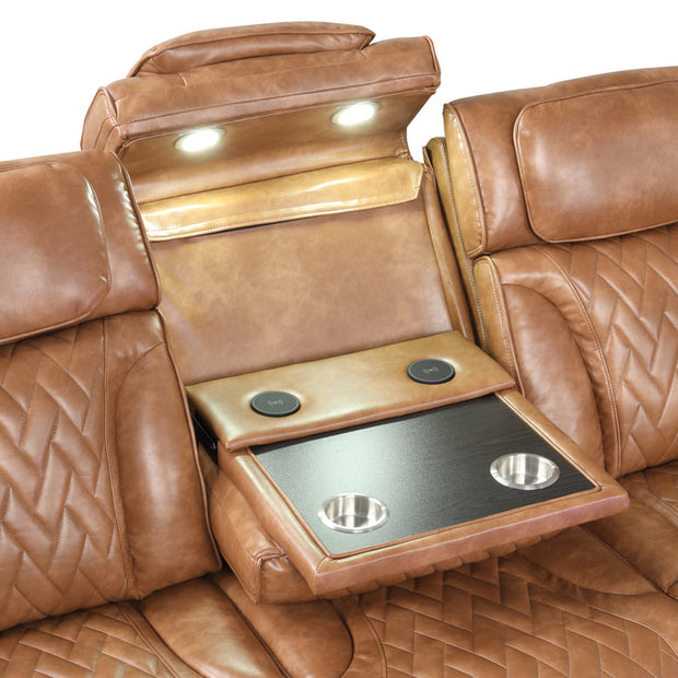 Barcelona Brown Power Reclining Sectional