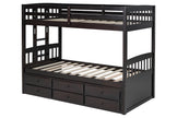 BB40 TWIN/TWIN w/Trundle + 3 Drawers Bunk Bed