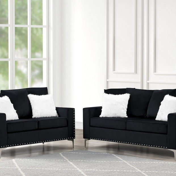Cinderella2 Black Sofa + Loveseat