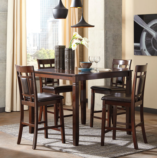 D1010 Brown Counter Height Set