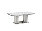 D6061 White Dining Table Set