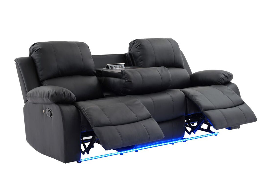 Daytona Black Reclining Set