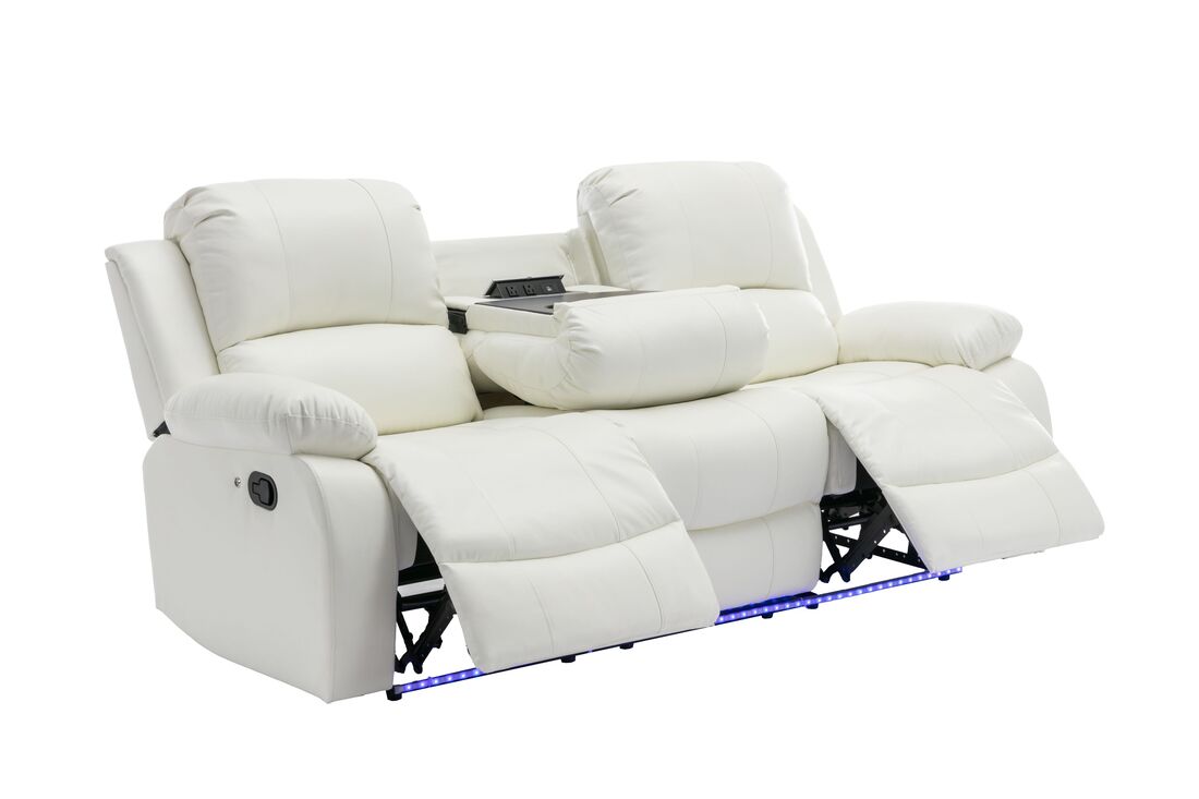 Daytona White Reclining Set