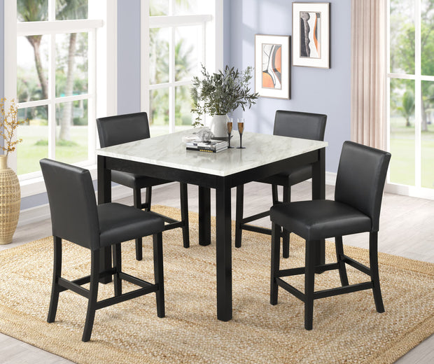 1715 PU LENNON BLACK COUNTER HEIGHT SET
