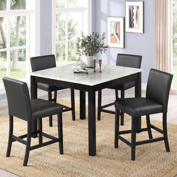 1715 PU LENNON BLACK COUNTER HEIGHT SET
