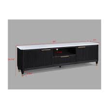 B1400-9 KARA BLACK TV STAND