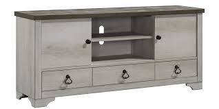 B3050-7 PATTERSON WHITE TV STAND