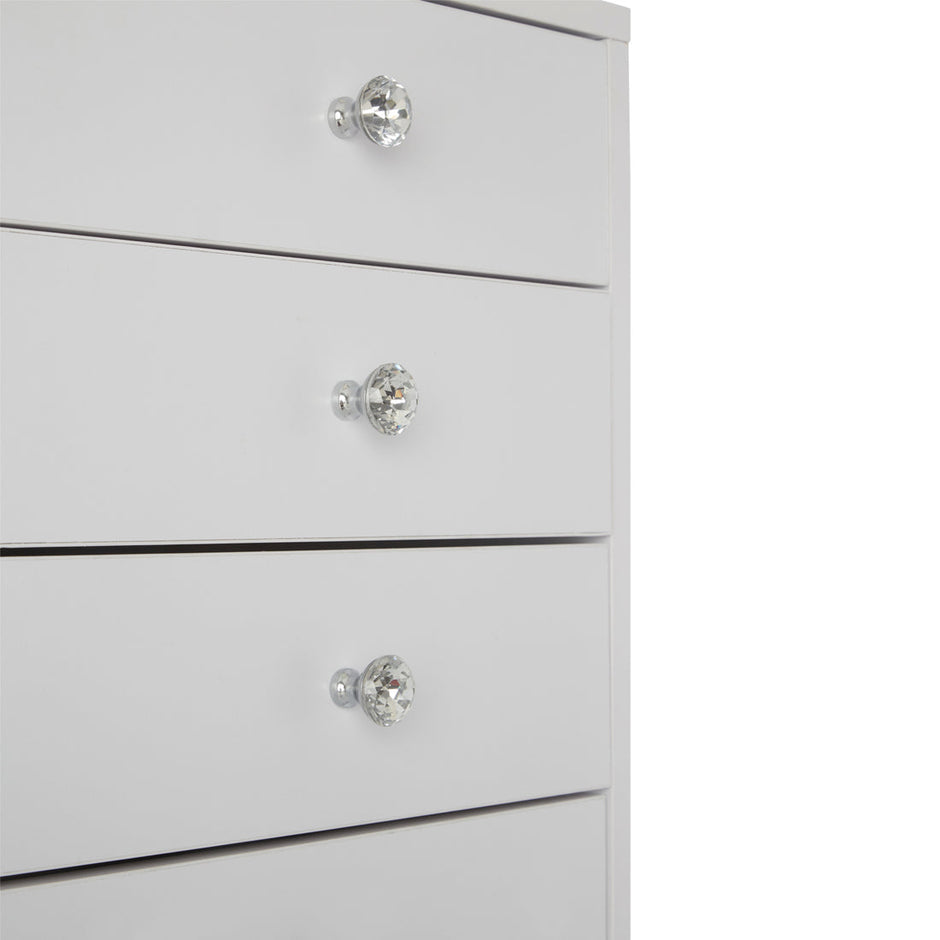 SlayStation White 9 Drawer Makeup Vanity Storage Unit