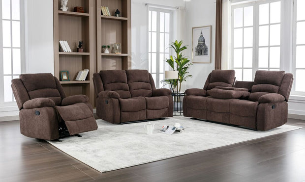 Dynamo2 Chocolate Brown Reclining Set
