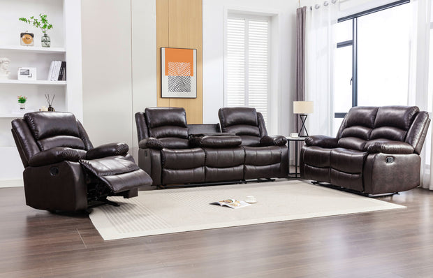 Dynamo2 Espresso Reclining Set