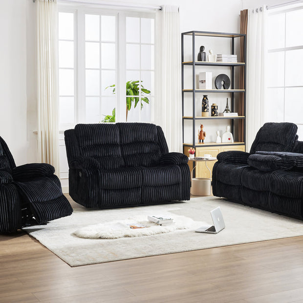 Dynamo2 ONYX Black Reclining Set