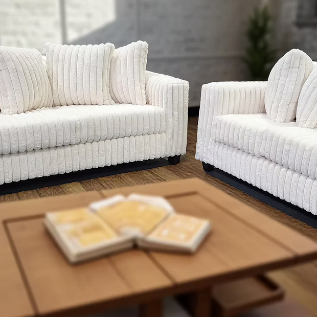 S300 Beige Gia Sofa & Loveseat Set