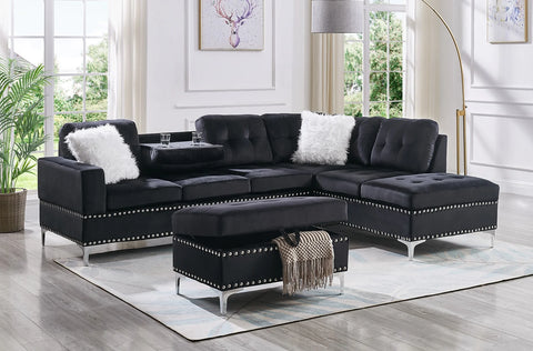 S123 Joy Sectional + Ottoman