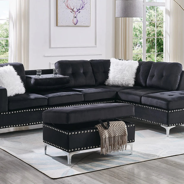 S123 Joy Sectional + Ottoman