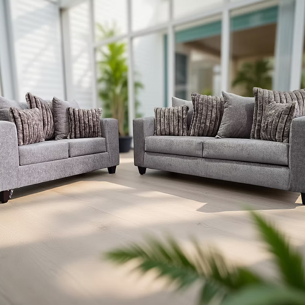 S325 Smoke Kora Sofa & Loveseat Set