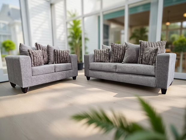 S325 Smoke Kora Sofa & Loveseat Set