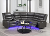 S8787 Sonic Grey Recliner Sectional