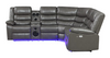 S8787 Sonic Grey Recliner Sectional