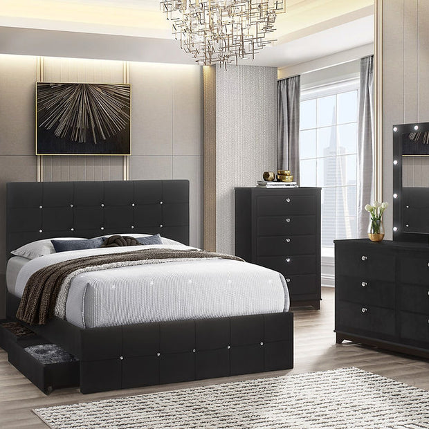 B8200 Midnight Black Bedroom Set