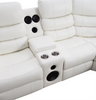 S8787 Sonic White Recliner Sectional