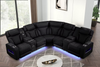 S2024 Skyline Black Recliner Sectional
